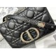 Dior SMALL CARO BAG Calfskin Black mid