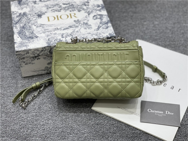 Dior SMALL CARO BAG Calfskin Green mid