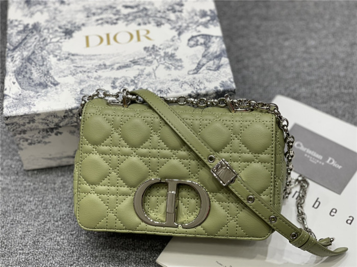 Dior SMALL CARO BAG Calfskin Green mid