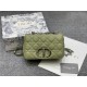 Dior SMALL CARO BAG Calfskin Green mid