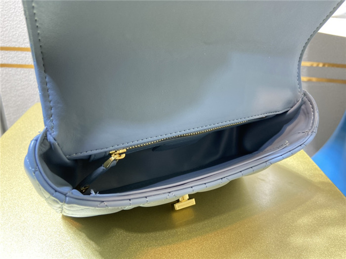 Dior SMALL CARO BAG Calfskin Blue mid