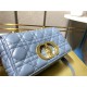 Dior SMALL CARO BAG Calfskin Blue mid