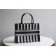 Dior MEDIUM BOOK TOTE Embroidery Black mid