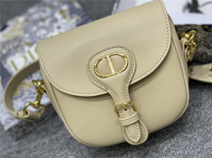 SMALL Dior BOBBY BAG Beige Box Calfskin mid