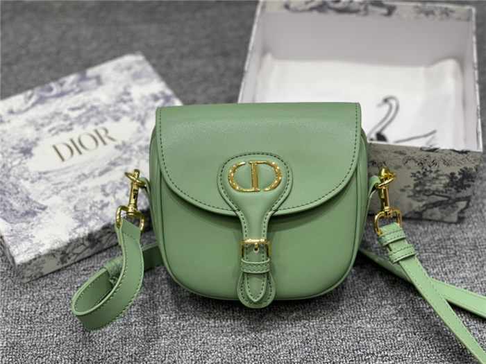 SMALL Dior BOBBY BAG Green Box Calfskin mid