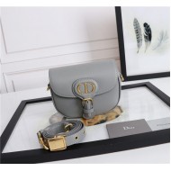 SMALL Dior BOBBY BAG Grey Box Calfskin mid