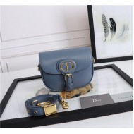 SMALL Dior BOBBY BAG Denim Blue Box Calfskin mid