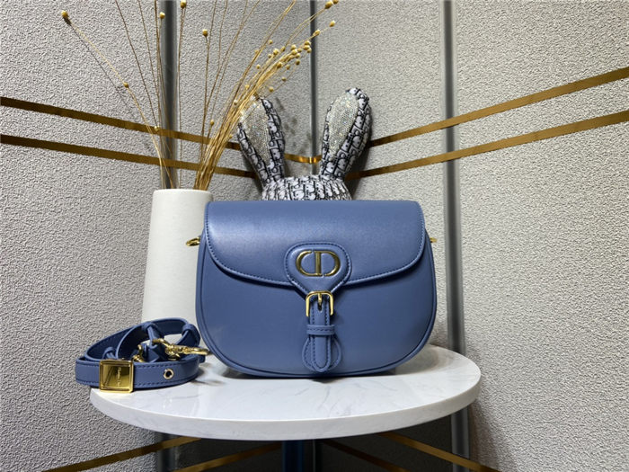 MEDIUM Dior BOBBY BAG Blue Box Calfskin mid