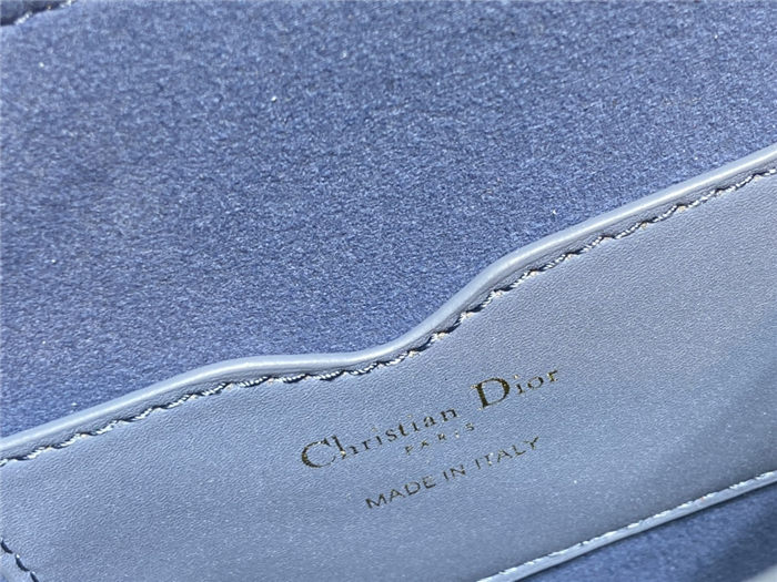 MEDIUM Dior BOBBY BAG Blue Box Calfskin mid