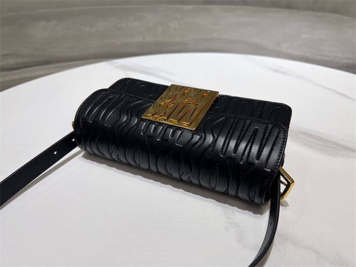 MISS DIOR FLAP BAG Quilted Miss Dior Allover Calfskin Black High