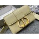 30 MONTAIGNE BOX BAG calfskin Beige mid