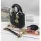 MINI LADY Dior BAG Black Cannage Lambskin Gold Hardware mid