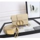 30 MONTAIGNE BOX BAG Enamel Buckle Calfskin Beige High