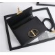 30 MONTAIGNE BAG Enamel Buckle Calfskin Black High