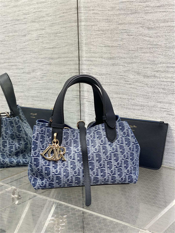 DIOR TOUJOURS BAG SMALL Denim Blue High