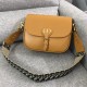 LARGE Dior BOBBY BAG Carmel Box Calfskin with Blue Dior Oblique Embroidered Strap mid