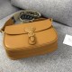 LARGE Dior BOBBY BAG Carmel Box Calfskin with Blue Dior Oblique Embroidered Strap mid