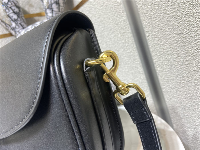 MEDIUM Dior BOBBY BAG Black Box Calfskin mid