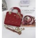 MINI LADY Dior BAG Red Cannage Lambskin Gold Hardware mid