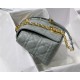 MEDIUM Dior CARO BAG Supple Cannage Calfskin Grey High