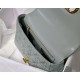 MEDIUM Dior CARO BAG Supple Cannage Calfskin Grey High