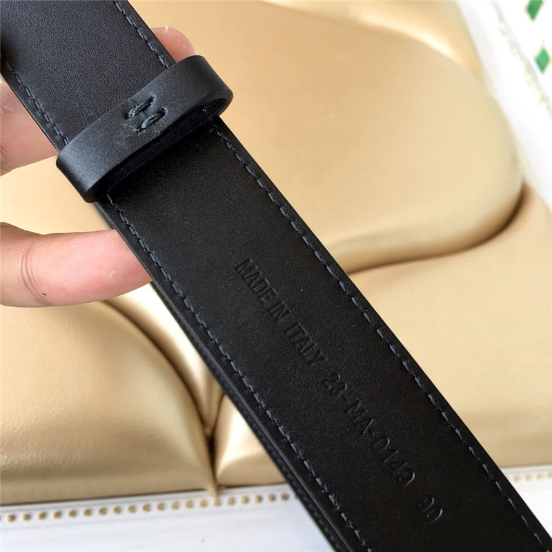 Dior D-FENCE BELT 30MM Smooth Calfskin Black High