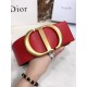 Dior 30 MONTAIGNE BELT 70MM Calfskin Black&Red High