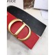 Dior 30 MONTAIGNE BELT 70MM Calfskin Black&Red High