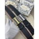 Dior BELT 35MM Calfskin Black Silver High