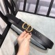 Dior SADDLE BELT 30MM Ultrasmooth Calfskin Black Anti-Gold High