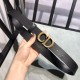 Dior SADDLE BELT 30MM Ultrasmooth Calfskin Black Anti-Gold High