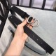 Dior SADDLE BELT 30MM Ultrasmooth Calfskin Black Anti-Silver High