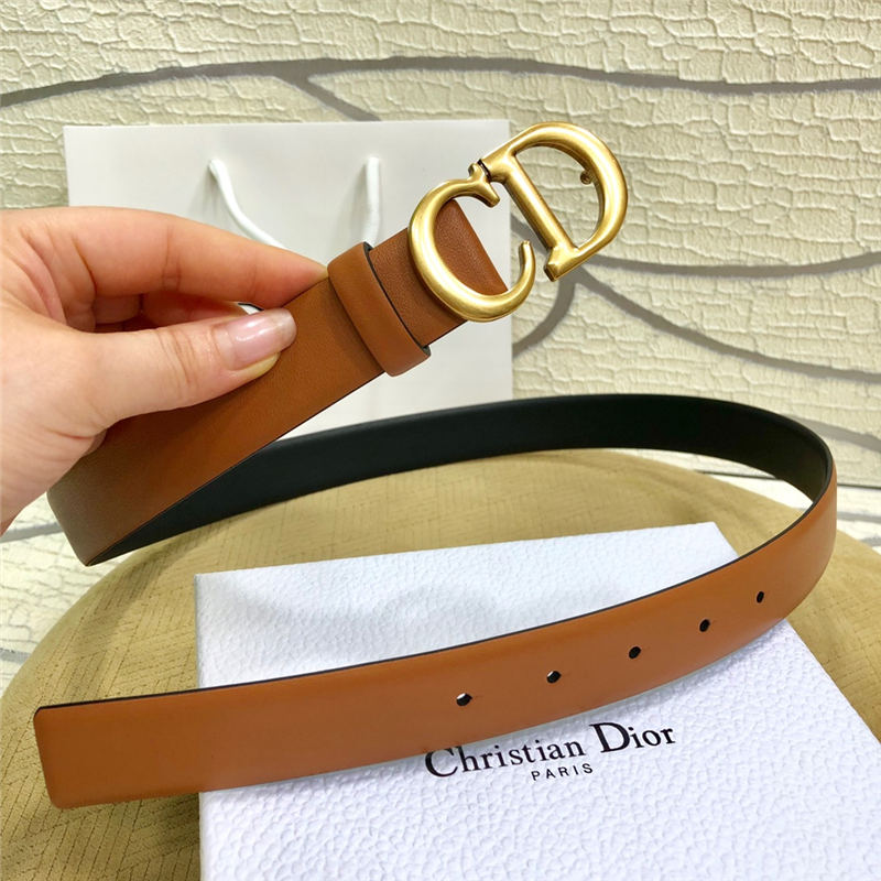 Dior SADDLE BELT 30MM Ultrasoft Calfskin Black&Tan High