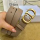 Dior SADDLE BELT 30MM Ultrasoft Calfskin Black&Taupe High