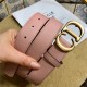 Dior SADDLE BELT 30MM Ultrasoft Calfskin Double Blush High