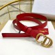 Dior SADDLE BELT 20MM Ultrasoft Calfskin Double Red High