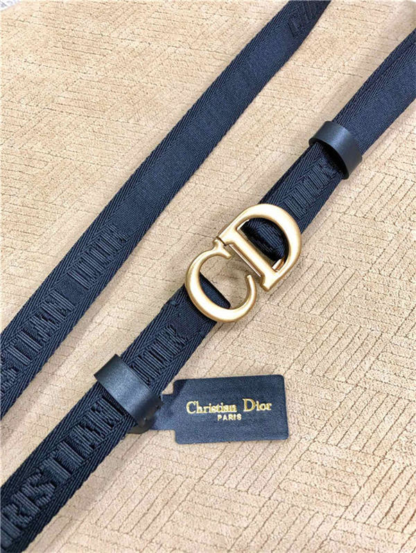 Dior SADDLE BELT 20MM Jacquard Black High