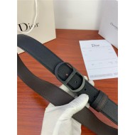 Dior CD BELT 35MM Epsom Calfskin Coffee/Black High