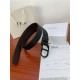 Dior CD BELT 35MM Epsom Calfskin Coffee/Black High