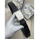 Dior BELT 35MM Calfskin Crocodile Black Silver High