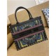 LARGE Dior BOOK TOTE Calfskin Embroidery High