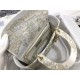 MEDIUM LADY D-LITE BAG Dior Around the World Stella Embroidery Gold-Tone High