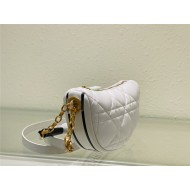 SMALL Dior VIBE Hobo Bag Calfskin White High