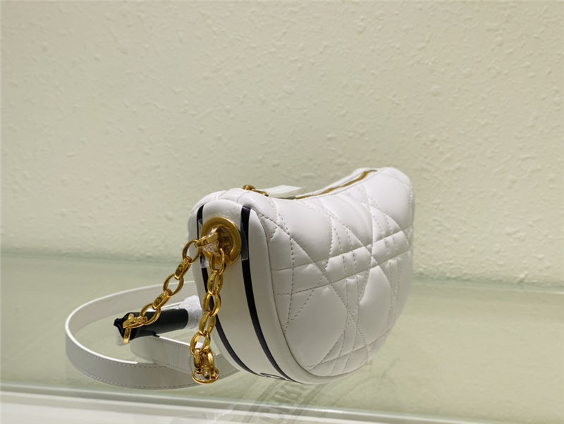 SMALL Dior VIBE Hobo Bag Calfskin White High