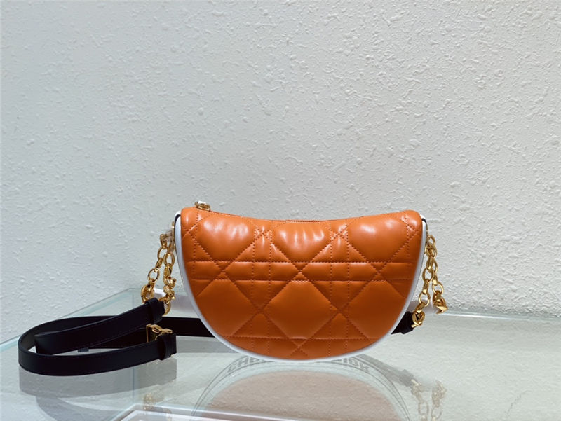 SMALL Dior VIBE Hobo Bag Calfskin Orange High