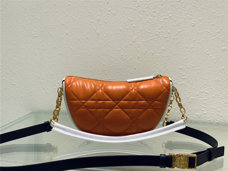 SMALL Dior VIBE Hobo Bag Calfskin Orange High