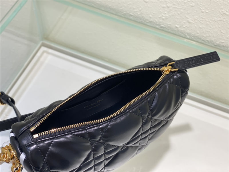 SMALL Dior VIBE Hobo Bag Calfskin Black High