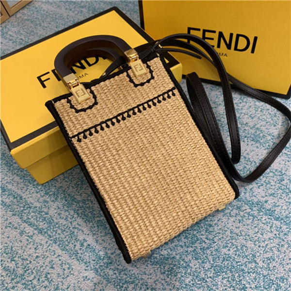 MINI SUNSHINE SHOPPER Braided Straw Mini-bag High