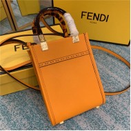 MINI SUNSHINE SHOPPER Leather Mini-bag Orange High