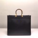 LARGE SUNSHINE SHOPPER leather shopper Black High